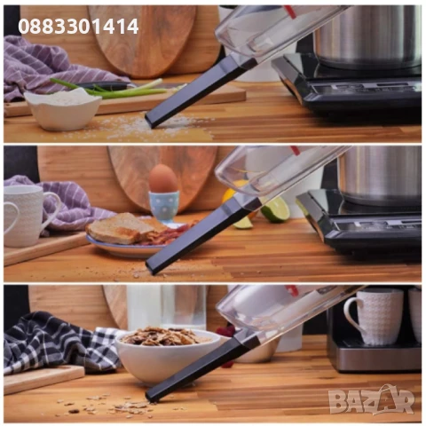 Прахосмукачка вертикална и ръчна 2в1 Rosberg, 600W, 0.8л., Циклон, снимка 5 - Прахосмукачки - 50746894