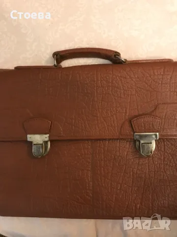 ретро кожена мъжка чанта, снимка 2 - Антикварни и старинни предмети - 47569261