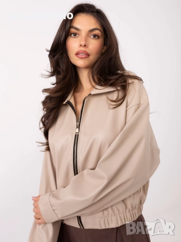 Дамско яке от еко кожа с цип, 5цвята , снимка 12 - Якета - 52162915