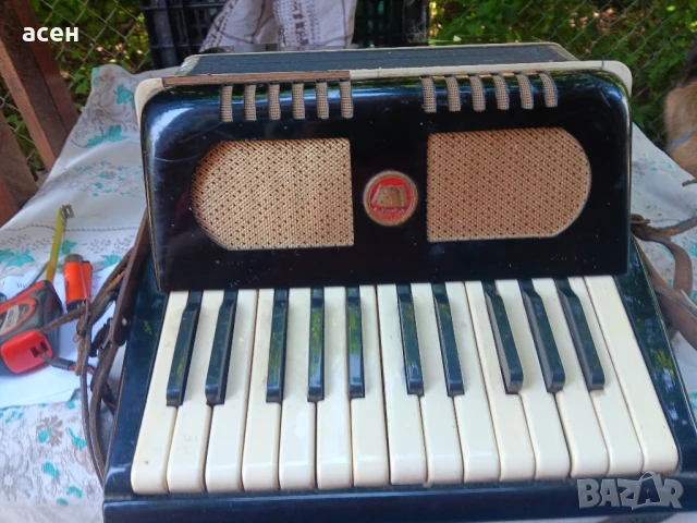 акордеон малък, снимка 3 - Антикварни и старинни предмети - 50660807