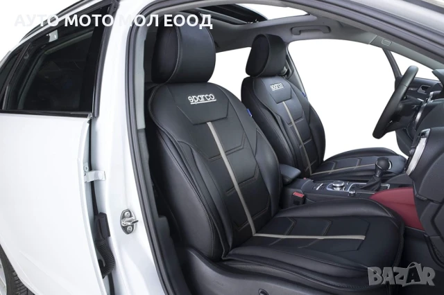  Универсална подложка за седалка Sparco - Черно/Сиво., снимка 2 - Аксесоари и консумативи - 51420695