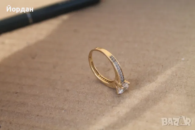 Златен дамски пръстен, снимка 9 - Пръстени - 49496798