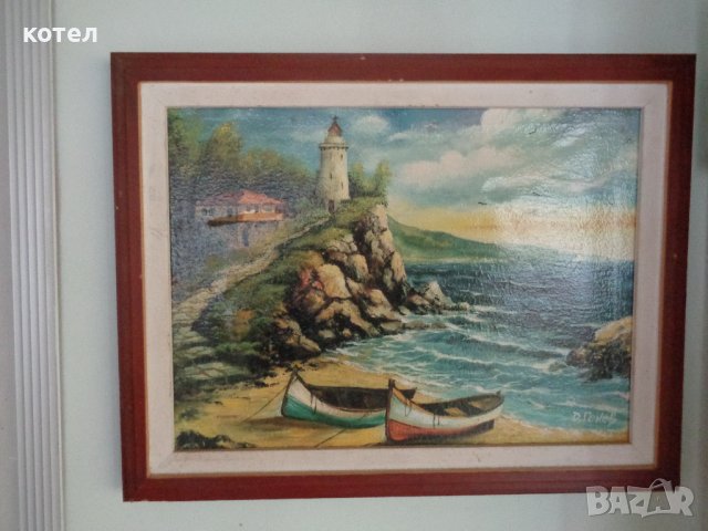 Продавам картина масло / платно  - Морски пейзаж, снимка 1 - Картини - 39952476