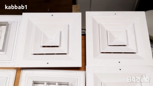 Вентилационна  решетка - Алуминиев дифузор за въздуховоди 30/30см 4бр, снимка 7 - Строителни материали - 53375246