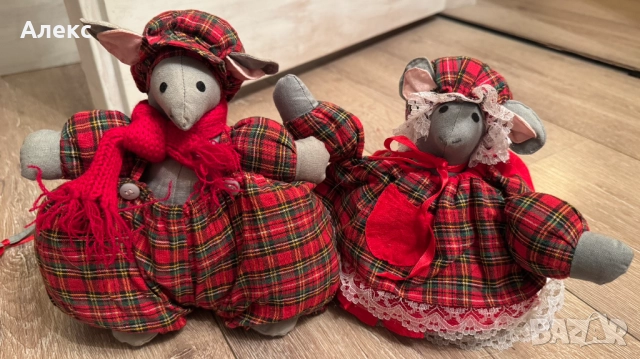 Двойка винтидж Коледни мишлета– Норвегия., снимка 4 - Декорация за дома - 52762897