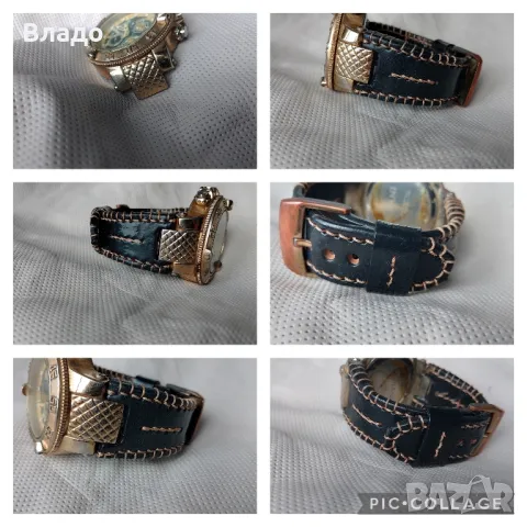 изработване на кожени каишки по поръчка Invicta,police,dizel, Seiko, citizen, Tissot , снимка 3 - Каишки за часовници - 49945742