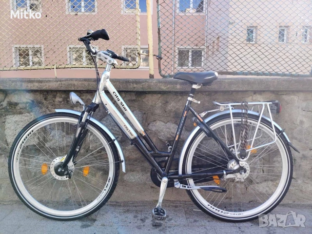 28 цола алуминиев велосипед с 7 скорости усилени капли амортисьори предни като нов , снимка 4 - Велосипеди - 53749967