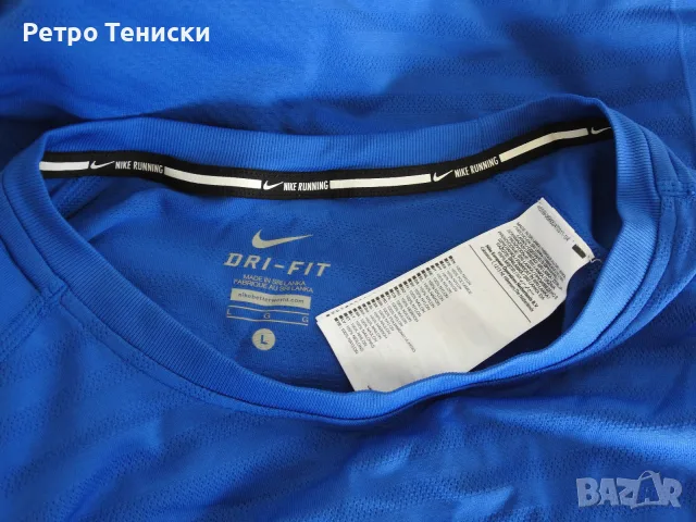 Тениска • Nike • синьо • размер L • Мъже, снимка 9 - Тениски - 56314969