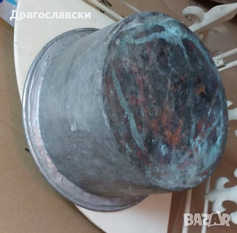 Възрожденски тенджери: стара тенжера, мед и С маркировка! "Шумень", ъглова етажерка сгъваема, метал, снимка 17 - Антикварни и старинни предмети - 33417103