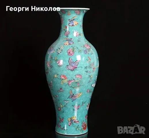 Винтидж Керамична ваза , снимка 8 - Вази - 48559994