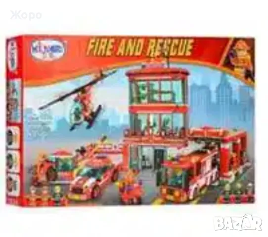 Конструктор градски пожарникари комплекс 969 части 0231137 , снимка 3 - Конструктори - 48133885
