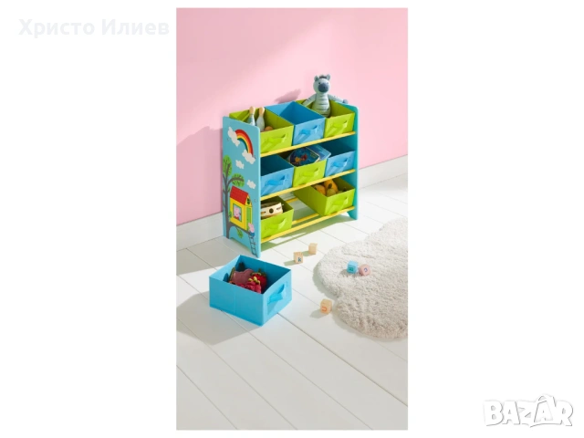 Детска етажерка органайзер за детски играчки и принадлежности, снимка 2 - Мебели за детската стая - 53783604