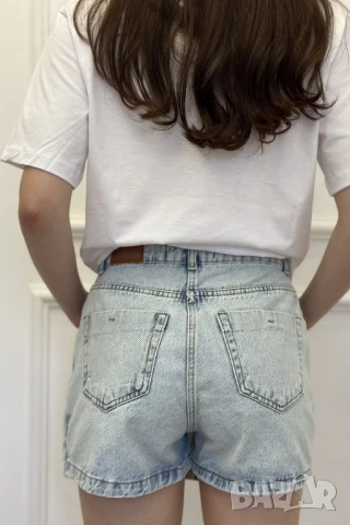 пола панталон деним , снимка 3 - Къси панталони и бермуди - 50971573