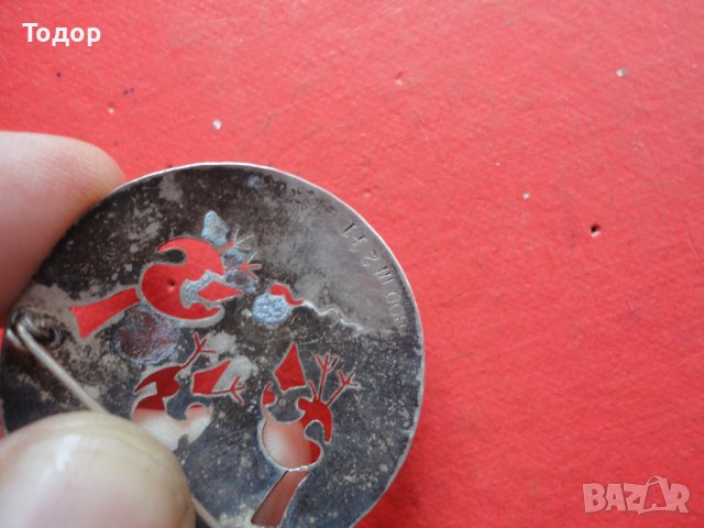 Невероятна арт сребърна брошка 800, снимка 4 - Колиета, медальони, синджири - 40679408