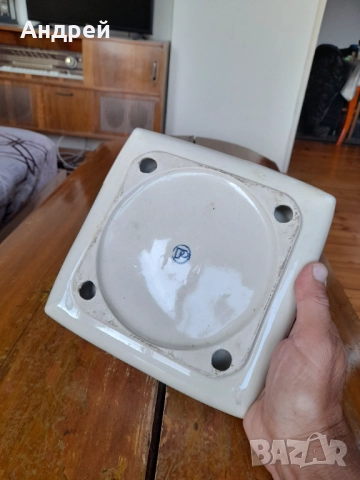 Стар порцеланов пепелник Техноекспортстрой, снимка 4 - Други ценни предмети - 51954638