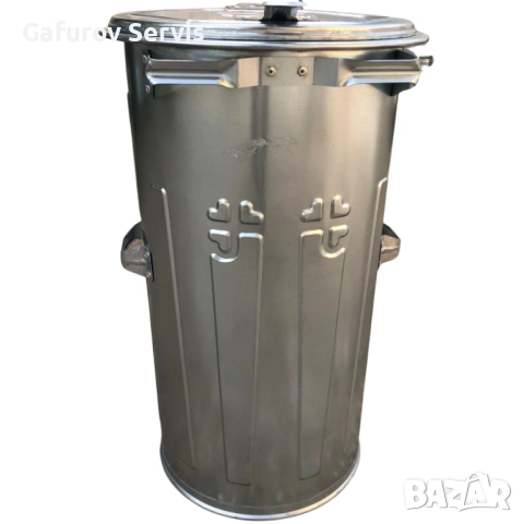 Метална кофа за смет тип ”Мева” - поцинкована, здрава и устойчива, снимка 2 - Друго - 52272963