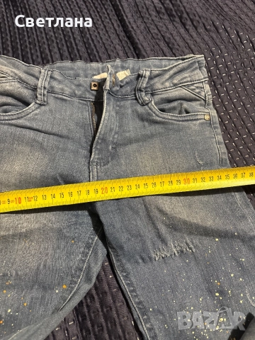 Дънки дебели за зимата 8 години, снимка 3 - Детски панталони и дънки - 51945758