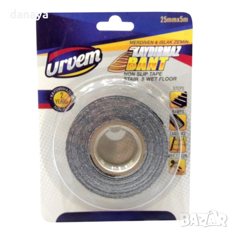 1645 Противоплъзгаща лента самозалепваща 25mmx5m, снимка 2 - Други - 53170995