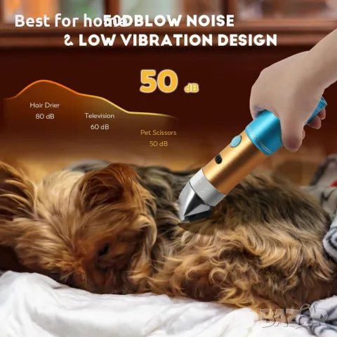 CGOLDENWALL Безжична машинка за подстригване на кучета 400 W, снимка 5 - Други стоки за животни - 49100027