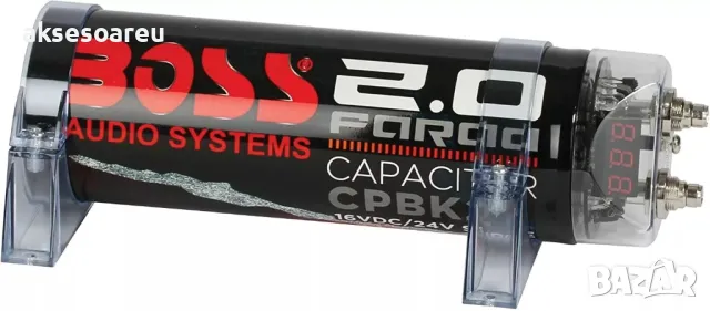 Кондензатор за усилвател за музика в кола 2 фарада BOSS АУДИО С ЦИФРОВ ДИСПЛЕЙ 2 FARAD със СКОБИ, снимка 13 - Аксесоари и консумативи - 47373166