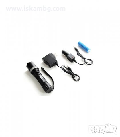 МОЩЕН ПОЛИЦЕЙСКИ АКУМУЛАТОРЕН ПРОЖЕКТОР С CREE LED ДИОД С ПОДАРЪК ЗАРЯДНО ЗА АВТОМОБИЛ - код 530, снимка 7 - Прожектори - 34080022