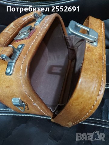Кожена чанта- куфар , снимка 3 - Куфари - 41646112