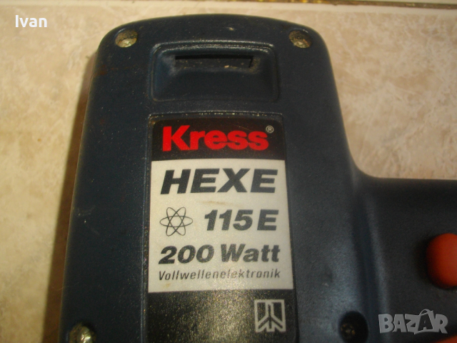 KRESS-200 Вата Немски Кръгъл Ексцентър Виброшлайф-ф 115 мм-КРЕС-0,9А, снимка 6 - Други инструменти - 36194904