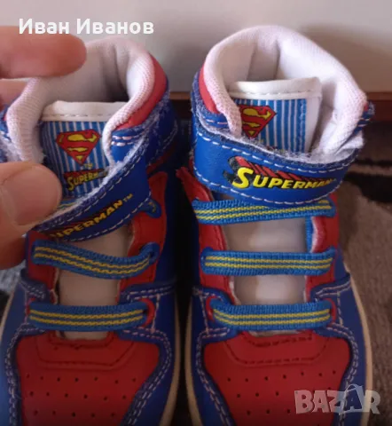 Детски кецове на Супермен - номер 21,5, снимка 2 - Детски маратонки - 47330501