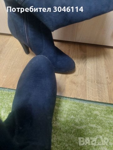 Дамски велурени ботуши, снимка 5 - Дамски ботуши - 38787645