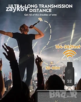 STRICH UHF безжична микрофонна система, XLR микрофонен адаптер, 16 канала, снимка 4 - Микрофони - 52614262