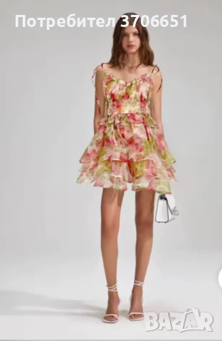 Уникално красива лятна рокля Ягоди, снимка 1