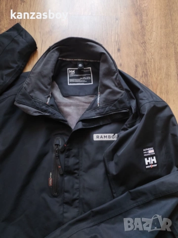 Helly Hansen Workwear 71045 Manchester Waterproof Shell Coat – мъжко яке - мембрана КАТО НОВО 2ХЛ, снимка 3 - Якета - 53696833