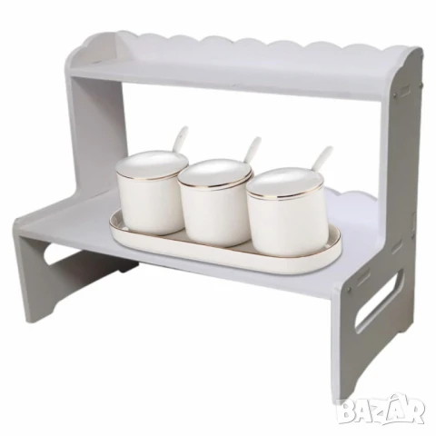 Двуслоен органайзер за плот – Идеален ред и стил във всяко пространство, снимка 5 - Други стоки за дома - 51063633