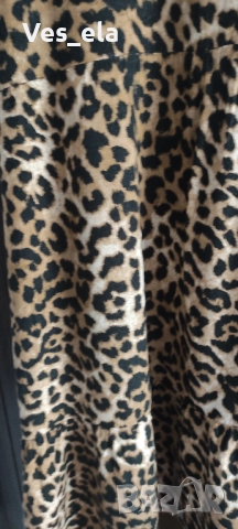 Рокля с леопардов принт JANINA , снимка 3 - Рокли - 51623295