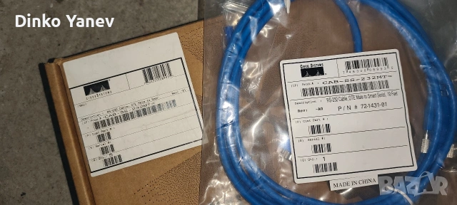 Cisco Console Cable CAB-SS-232MT (RS232 към Smart Serial) – нови, снимка 2 - Кабели и адаптери - 53802083
