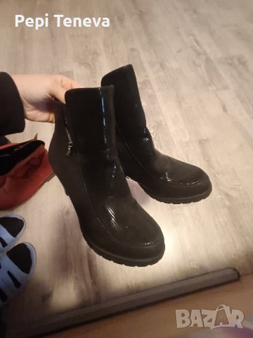 зимни ботушки с токчета 5 см..., снимка 7 - Дамски ботуши - 44371697
