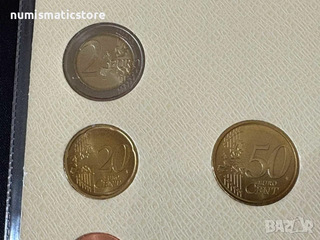 Ватикана 2017 г. - комплектен сет от 1 цент до 2 евро BU, снимка 6 - Нумизматика и бонистика - 50729074