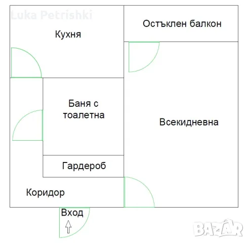 продава гарсониера на ул. „Битоля", кв. „Бели брези", гр. София