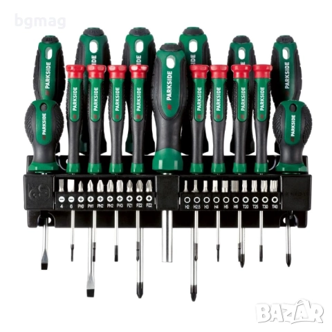 PARKSIDE комплект накрайници и отвертки,37 части