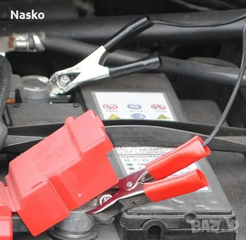 Щипки за акумулатор с преходник за 12v, снимка 5 - Аксесоари и консумативи - 52186433