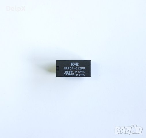 Реле NRP04-C12DH 12VDC 1A 2 контактни групи 120V, снимка 1
