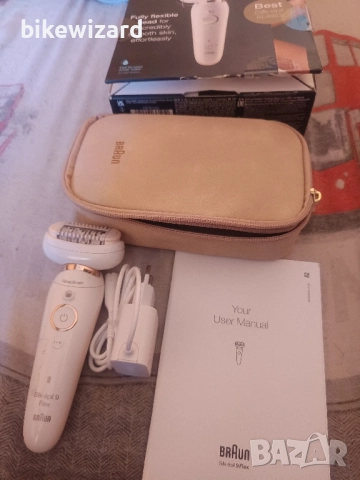 Braun Silk-Epil SES9001 3D WHT/Gold BOX MN епилатор, снимка 6 - Епилатори - 51754501