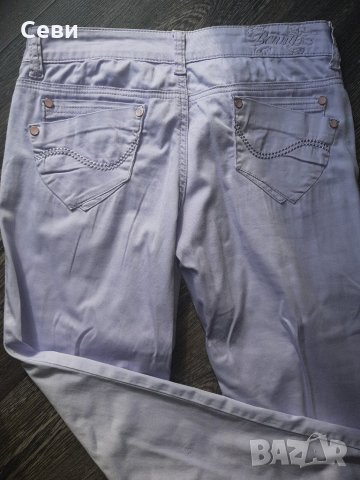 Панталони лавандула и бежов, снимка 2 - Панталони - 34124486