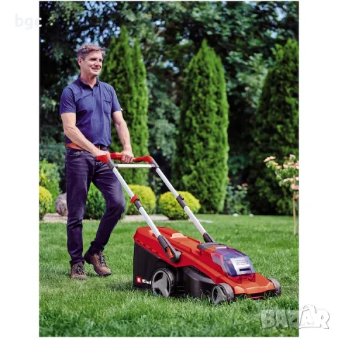  Електрическа косачка за трева Einhell PXC RASARRO 36/42 36v 5.0Ah Безчетков мотор, Ширина на рязан, снимка 3 - Градинска техника - 50359970