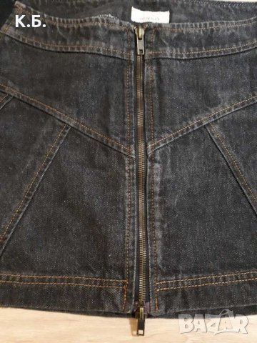 Оригинална  къса дънкова пола ,,PINKO" р-р 42, снимка 3 - Поли - 33850609