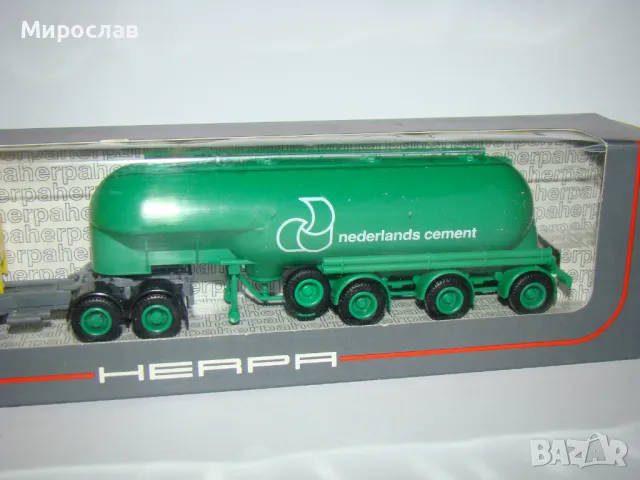 HERPA H0 1/87 MERCEDES КАМИОН МОДЕЛ ЦИСТЕРНА, снимка 3 - Колекции - 48252516