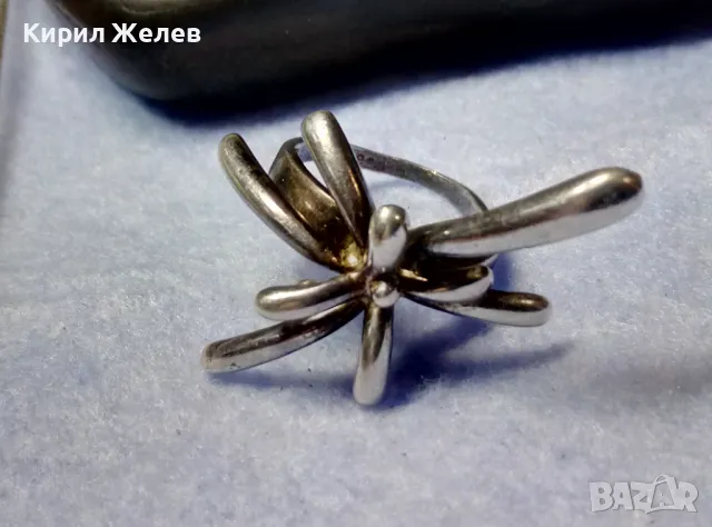 ШИКОЗЕН АРТ ДИЗАЙН СРЕБЪРЕН ПРЪСТЕН РОДИРАНО СРЕБРО 925 ХУДОЖЕСТВЕНА БИЖУТЕРСКА ИЗРАБОТКА 37096, снимка 5 - Пръстени - 50136114