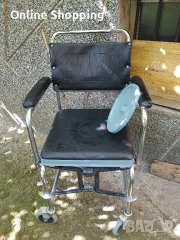 Инвалиден стол санитарен, снимка 5 - Тоалетни столове - 41480240