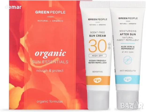 Органичен слънцезащитен крем Green People Travel Pack | Слънцезащитен крем SPF30 + Aftersun репелент