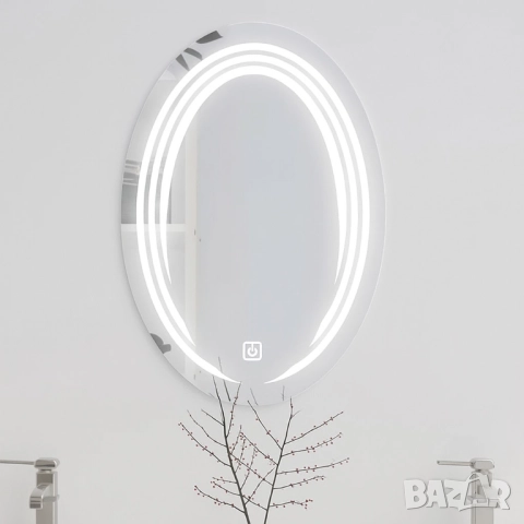 Огледало за баня с LED светлина, снимка 6 - Други стоки за дома - 51852488